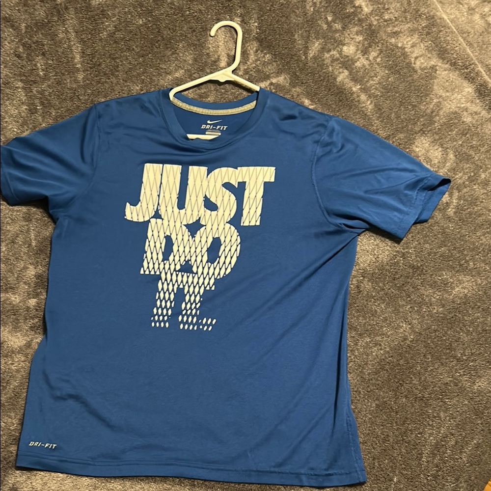 Nike Blue Short Sleeve Tees for Active Comfort